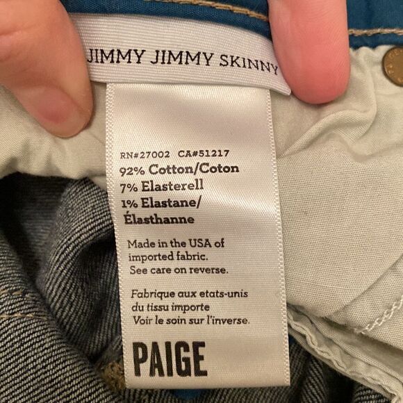 PAIGE Jimmy Jimmy Skinny Distressed Boyfriend Jeans - Picture 13 of 15